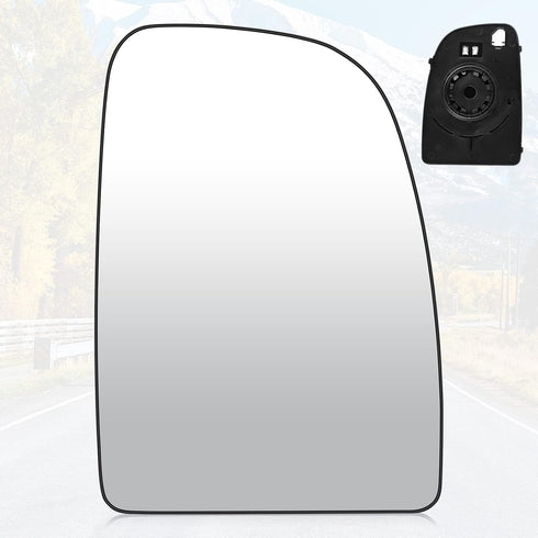Youxmoto Passenger Right Side Heated Mirror Glass Replacement 2014-2021 Fit For Ram Promaster 1500 2500 3500 Side View Convex Upper Mirror Glass w...